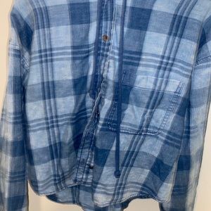 cropped hoodie flannel